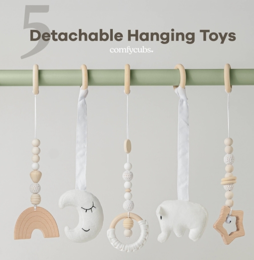 Holz-Babyspielbogen „PuckCompact“ – klein, stabil, schnell aufgebaut