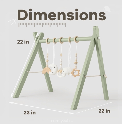 Holz-Babyspielbogen „PuckCompact“ – klein, stabil, schnell aufgebaut