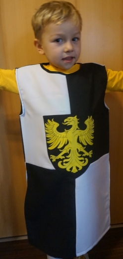 Ritterumhang aus Baumwolle mit Motiv