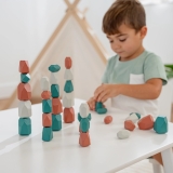 Holz-Stapelsteine | Montessori Bausteine in 3 Grössen & Farben