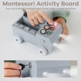 Comfy Cubs Busy Board LKW – LED Lichtschalter & 9 Motorik-Spiele (ab 3 Jahren)