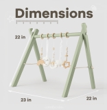 Holz-Babyspielbogen „PuckCompact“ – klein, stabil, schnell aufgebaut