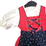 Kleinkind Mädchen Tracht Grösse 80 - Rot, Blau, Weiss 6-12Monate