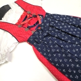 Kleinkind Mädchen Tracht Grösse 80 - Rot, Blau, Weiss 6-12Monate