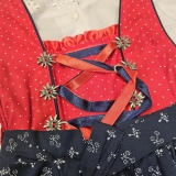 Kleinkind Mädchen Tracht Grösse 80 - Rot, Blau, Weiss 6-12Monate
