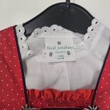 Kleinkind Mädchen Tracht Grösse 80 - Rot, Blau, Weiss 6-12Monate
