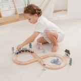 Holzeisenbahn-Set 30-Teilig für Kleinkinder ab 1 Jahr