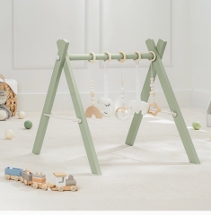 Holz-Babyspielbogen „PuckCompact“ – klein, stabil, schnell aufgebaut